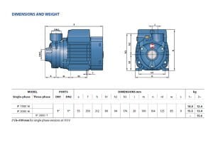 1.5 hp Ip 1500 İtalyan Periferik Santrifüj Pompa