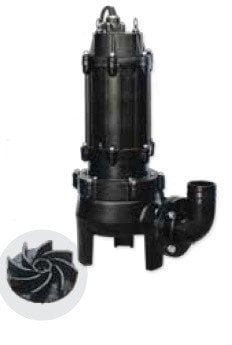 100U 47,5 Parçalıyıcılı Atık Su Pompası 10 HP Trifaze